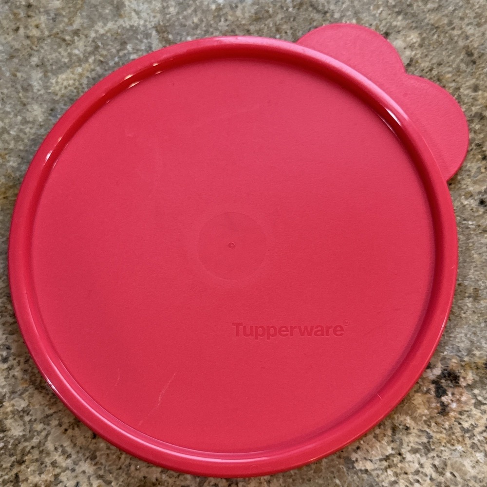 Tupperware‎ 3131B 6-1/4" Red Replacement Lid